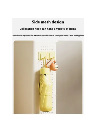 5-Tier Movable Books Storage Rack Multi-Function Organizer Desk Side PP Bookshelf without Drawer