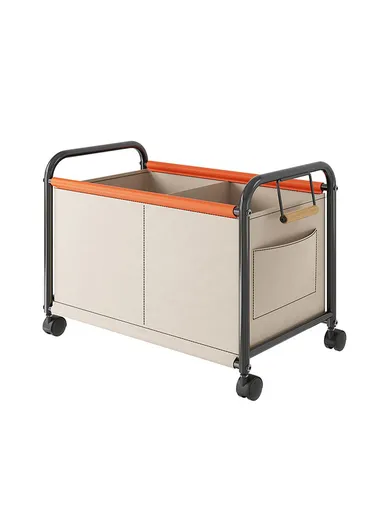 Bedroom Living Room Oxford Cloth Storage Cart, Toy Organizer Large Capacity, Sorting Basket - Beige / L