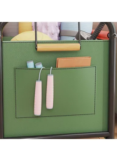 Bedroom Living Room Oxford Cloth Storage Cart, Toy Organizer Large Capacity, Sorting Basket - Beige / L