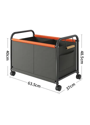 Bedroom Living Room Oxford Cloth Storage Cart, Toy Organizer Large Capacity, Sorting Basket / Grey / Size L