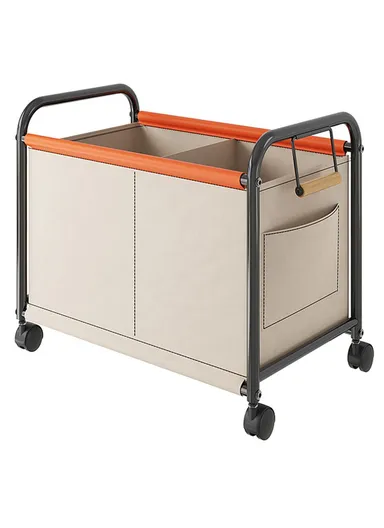 Bedroom Living Room Oxford Cloth Storage Cart, Toy Organizer, Large Capacity Sorting Basket - Beige / Size XL