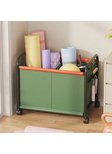 Bedroom Living Room Oxford Cloth Storage Cart, Toy Organizer, Large Capacity Sorting Basket - Grey / Size XL