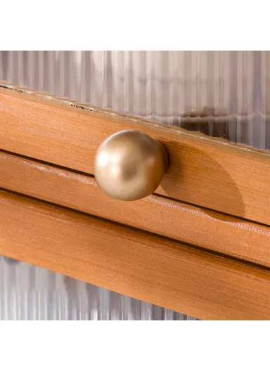 2-Door 50cm Desktop Storage Cabinet Organizer Display Shelf for Tea Set ,Kitchenware ,Cosmetics ,Cups - Net