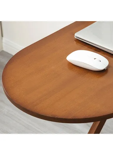 Foldable Bamboo Long Dining Table Compact Multipurpose Desk for Home &amp; Office Small Spaces - Wood Color