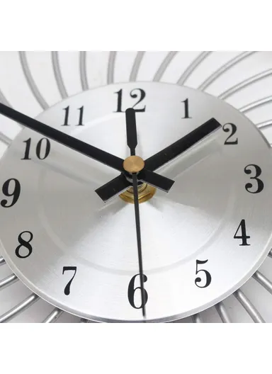 Wall Mount Clock Wrought Iron Silent Quartz Clock for Living Room Decor - WM12 