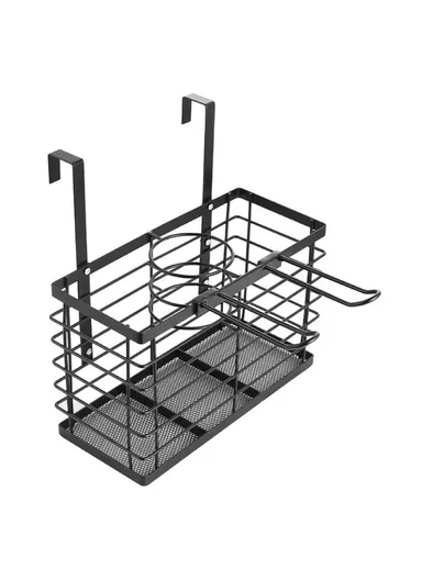 Bathroom Metal Storage Rack Hair ,Dryer Holder Hanging Basket - 001-CFJ-002 