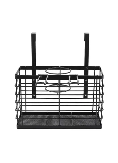 Bathroom Metal Storage Rack Hair ,Dryer Holder Hanging Basket - 001-CFJ-002 