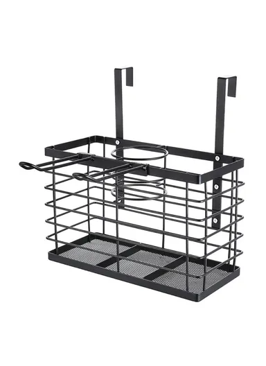 Bathroom Metal Storage Rack Hair ,Dryer Holder Hanging Basket - 001-CFJ-002 