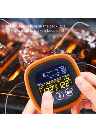 Dual Probe Digital Food Thermometer for BBQ Meat Cooking Kitchen Temperature Gauge - TS-6602