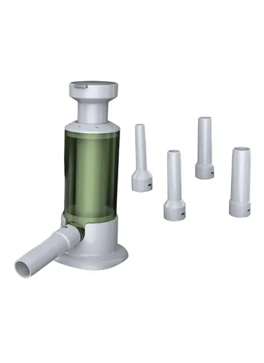 Manual Sausage Stuffer Homemade Sausage Filler Kitchen Sausage Making Tool with 4 Tubes (BPA Free, No FDA) - Transparent Green