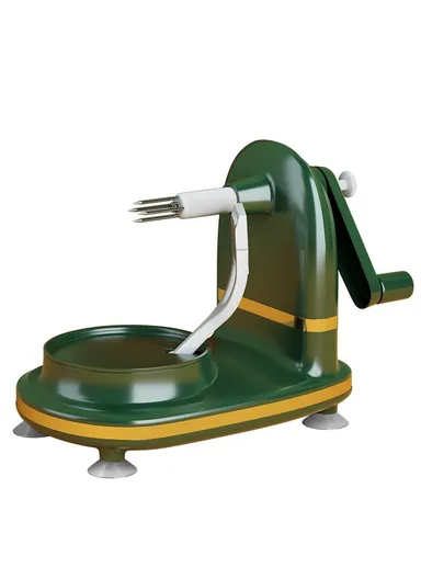4 in 1 Multifunctional Hand Crank Apple Peeler with Slicer &amp; Spare Blade Kitchen Tool Kit (BPA Free, No FDA) - Light Green