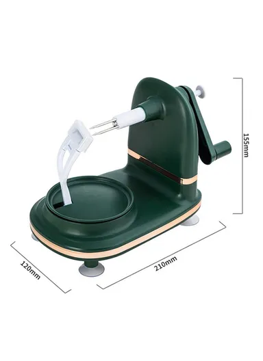 4 in 1 Multifunctional Hand Crank Apple Peeler with Slicer &amp; Spare Blade Kitchen Tool Kit (BPA Free, No FDA) - Light Green