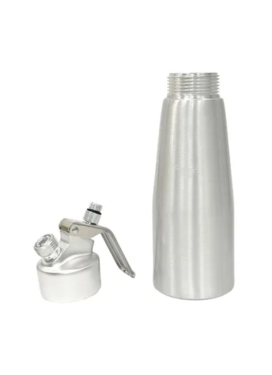 Aluminum Cream Whipper Dispenser for Coffee &amp; Cake Decorating 500ML Whipped Cream Maker (No FDA)