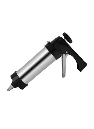 Stainless Steel Cookie Press Gun with 8 Nozzles &amp; 13 Discs Kitchen Baking Tool Set (No FDA, BPA Free)