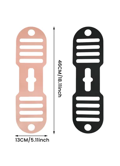 Reusable Silicone Pot Lid Holder Strap Pot Organization Lid Fixing Elastic Band - Black