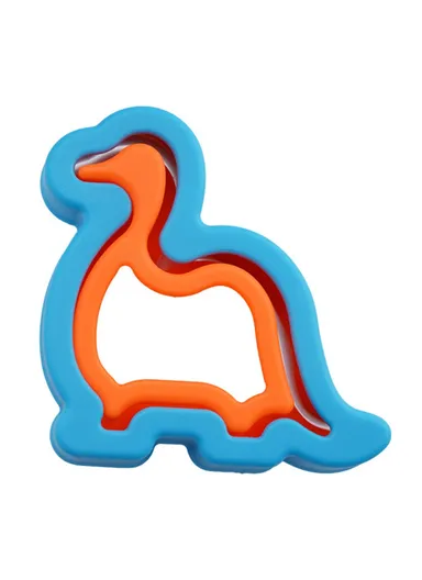 Sandwich Cutter for Kids Animal Flower Shape Biscuit Bread Baking Mold (BPA Free, No FDA) - Dinosaur