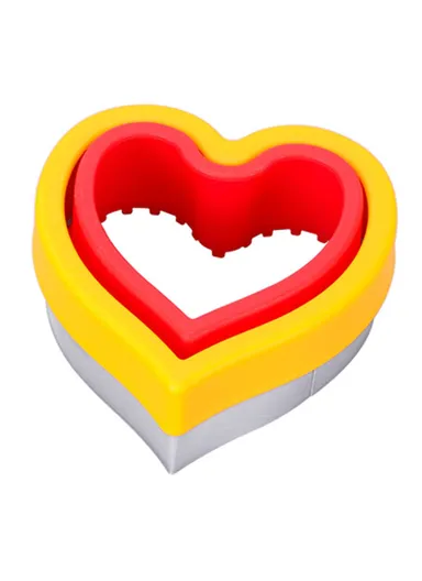 Sandwich Cutter for Kids Animal Flower Shape Biscuit Bread Baking Mold (BPA Free, No FDA) - Heart