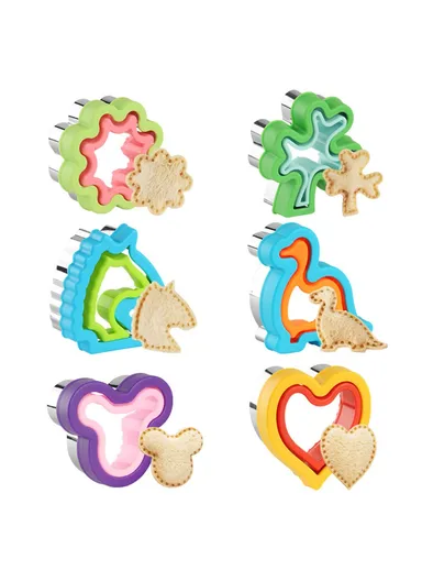 Sandwich Cutter for Kids Animal Flower Shape Biscuit Bread Baking Mold (BPA Free, No FDA) - Heart