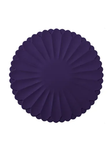 30cm Kitchen Heat-insulating Mat Silicone Anti-scalding Placemat Bowl Dish Cup Pad - Purple