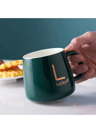 Smart Ceramic Coffee Mug Set 55-Degree Constant Temperature Heating Coaster Warmer Milk Heater - Green