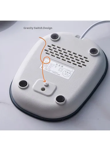 Smart Ceramic Coffee Mug Set 55-Degree Constant Temperature Heating Coaster Warmer Milk Heater - Red