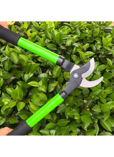 High Carbon Steel Heavy Duty Pruning Shears Thick Branches Garden Pruners Tree Trimmer Powerful Cutting Tool - Red