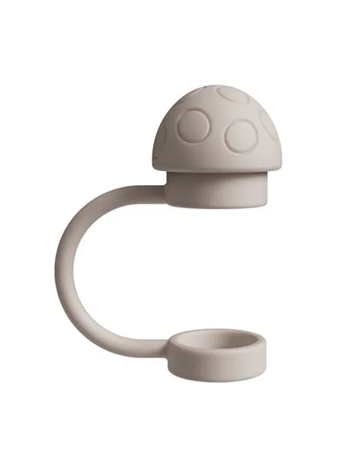 Insulated Tumbler Silicone Straw Cover Dustproof 10mm Straw Mushroom Cap (FDA Tested, BPA-free) - Apricot