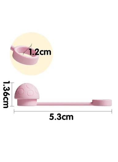 Insulated Tumbler Silicone Straw Cover Dustproof 10mm Straw Mushroom Cap (FDA Tested, BPA-free) - Apricot