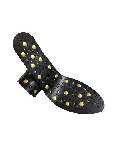 1 Pair Magnetic Circulation Massage Insole Breathable Acupuncture Point Feet Massage Soles - Black