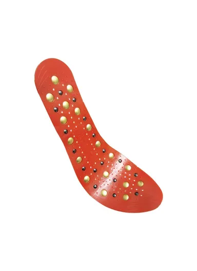 1 Pair Magnetic Circulation Massage Insole Breathable Acupuncture Point Feet Massage Soles - Black
