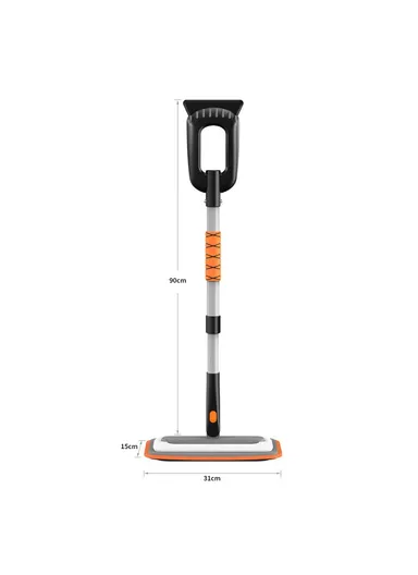 Car Snow Brush Ice Scraper 3 in 1 Extendable Aluminum Alloy Winter Snow Removal Tool - Blue