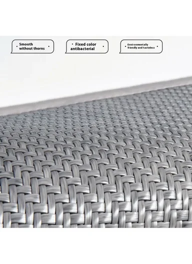 70x210cm Summer Rattan Window Seat Cushion, Cool Windowsill Mat Bedroom Balcony Cooling Pad - Grey