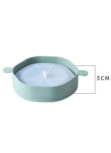 Silicone Popcorn Bowl Microwave Safe Reusable Collapsible Container with Lid  (BPA Free, FDA Certified) - Grey