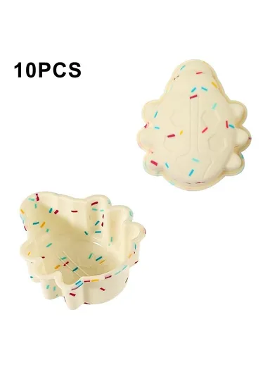 10PCS Silicone Baking Molds DIY Non-stick Cake Cups Baking Tool (BPA Free, FDA Certified) - Beetle