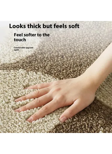 (50 x 80)cm Fresh Floral Bathroom Mat Quick Dry Non-Slip Rug Soft Touch Floor Carpet for Home &amp; Toilet  Flower - Dandelion Grey