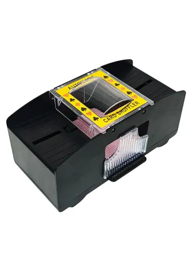 Automatic Card Shuffler for 2 Decks Playing Cards Battery Operated Electric Poker Shuffling Machine