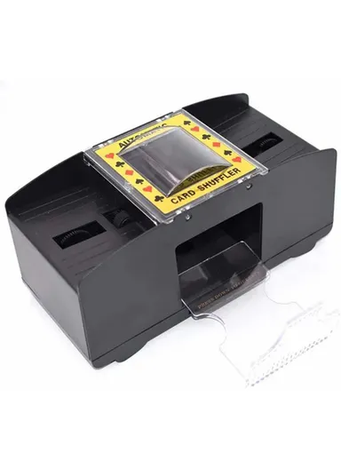 Automatic Card Shuffler for 2 Decks Playing Cards Battery Operated Electric Poker Shuffling Machine