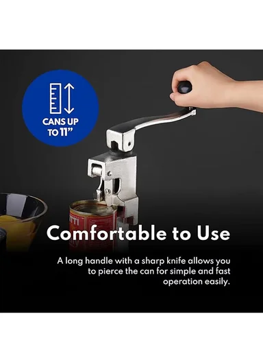 Manual Can Opener, Long Handle Commercial Table Clamp Opener for Restaurant Hotel
