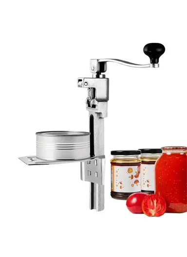 Manual Can Opener, Long Handle Commercial Table Clamp Opener for Restaurant Hotel