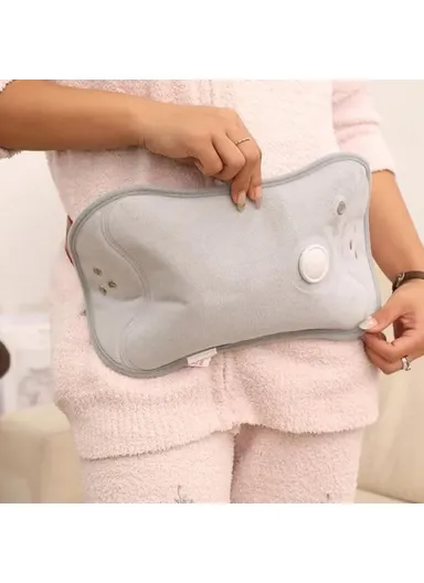Electric Hot Water Bottle, Crystal Fleece Heated Waist Belt for Belly Back Warming Bag