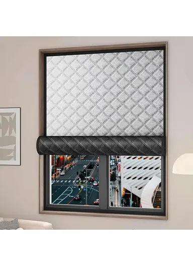 90 x 150cm Graphene Thermal Insulation Window Curtain Winter Self Adhesive Windproof Window Barrier