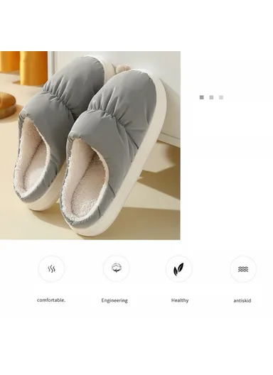 1 Pair Electric USB Heating Slippers Foot Warmer Winter Warm Slippers Shoes - Rose