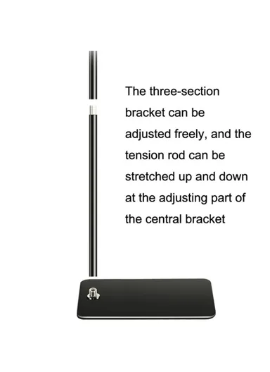 155cm Multifunctional Tablet Floor Stand for Under 11'' Devices + ABS Three-Section Adjustable Cell Phone Holder