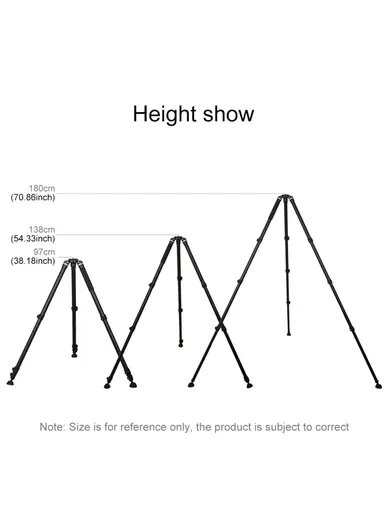 PU3029 97-180cm Large Tripod Metal Foldable Portable Camera Photography Stand