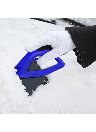 4-in-1 Car Ice Scraper Windshield Ice Breaker Quick Clean Glass Brush Snow Remover