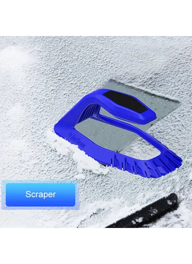 4-in-1 Car Ice Scraper Windshield Ice Breaker Quick Clean Glass Brush Snow Remover