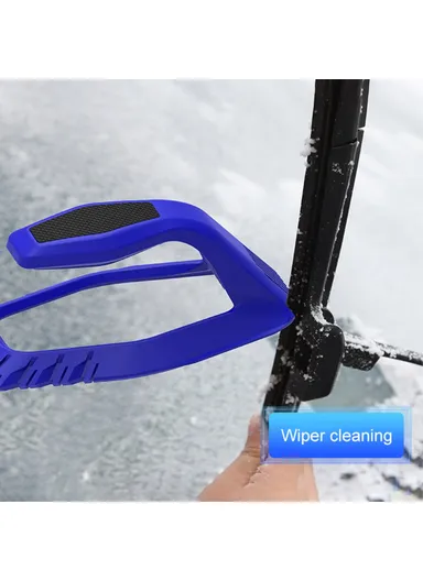 4-in-1 Car Ice Scraper Windshield Ice Breaker Quick Clean Glass Brush Snow Remover