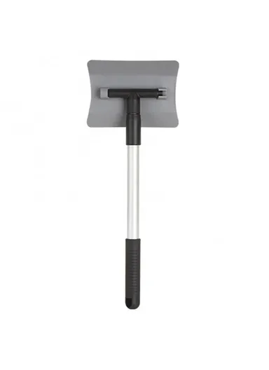 Winter Extendable Snow Removal Shovel Aluminum Alloy+ABS+PP Car Window Snow Scraper - Grey