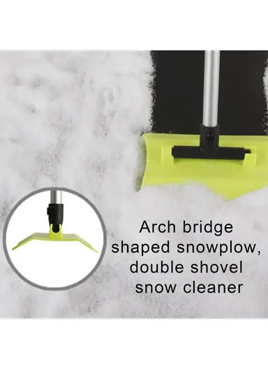 Winter Extendable Snow Removal Shovel Aluminum Alloy+ABS+PP Car Window Snow Scraper - Grey