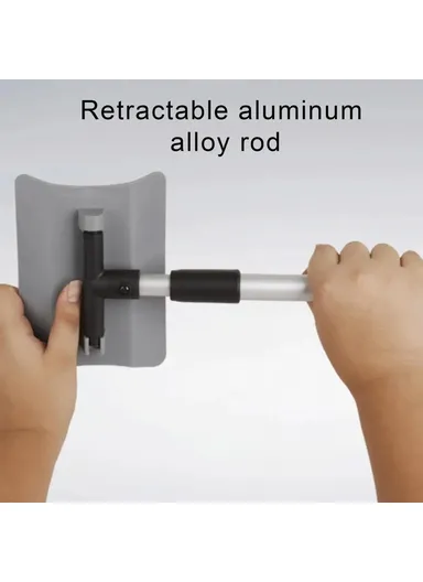 Winter Extendable Snow Removal Shovel Aluminum Alloy+ABS+PP Car Window Snow Scraper - Grey